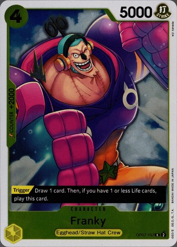 フランキー OP07-107 (原作)PSA10 Franky (Alt Art) OP07-107 R 500 Years in the Future ONE PIECE Card