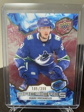 2021-22 UD ICE PREMIERES RED # 167 MARC MICHAELIS 185/399 Vancouver Canucks