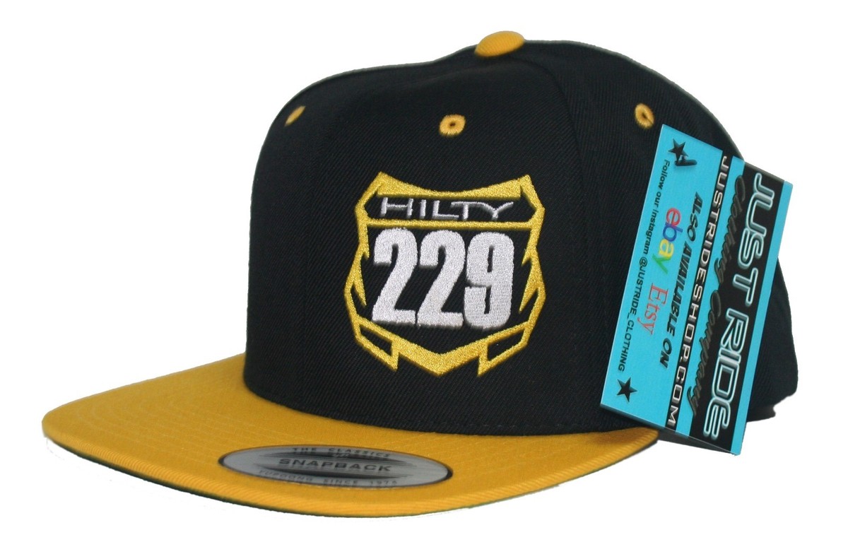 CUSTOM MOTOCROSS NUMBER PLATE HAT FLAT BILL SNAPBACK CAP SUPERCROSS MX MOTO RACE - Foto 7