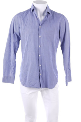 Jake*s checked shirt 39 lavender blue white