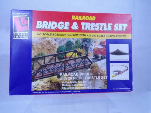 NIB Life-Like 28 piece HO bridge and trestle set 8210                         S6 - Picture 1 of 3