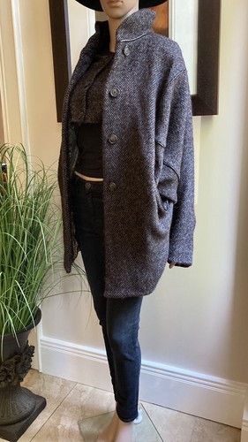 Vivienne Westwood Anglomania ~Unique Oversize Nymph Bomber Wool Coat IT40 UK8 10 - Picture 9 of 12