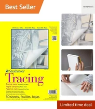 300 Series Tracing Paper Pad, Tape Bound, 9x12 inches, 50 Sheets 25lb/41g - A...
