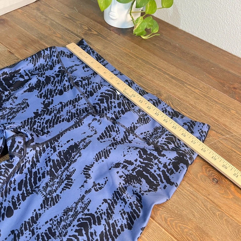 Athletic Works Workout Leggings XXXL 22 Blue & Black Workout Exercise Set Of 2 - Image 4 of 4