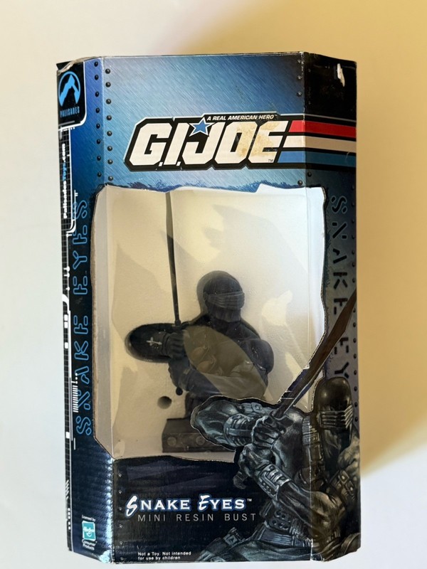 Palisades G.I. Joe Snake Eyes Mini Resin Bust Black Collectible Figure