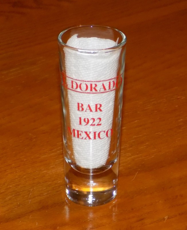 EL DORADO BAR 1922 MEXICO SHOOTER SHOT GLASS