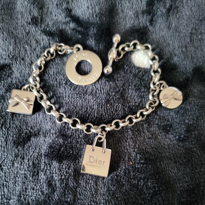 Dior Charm Braclet Silver Tone Used Sephora Points  Some Scratches
