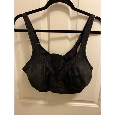 Brand New Playtex Women's Size 38DDD Black Bounce Control Bra 4 Way Support
