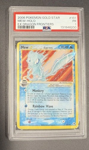 Mew Star (Delta Species) 101/101 Dragon Frontiers Holo PSA1!