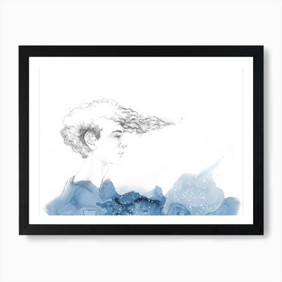 Sein Meer Kunstdruck gerahmt Wandbild Poster Leinwanddruck Bild