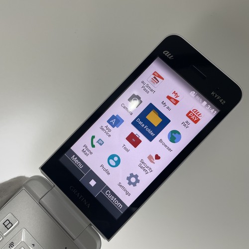 KYOCERA KYF42 GRATINA KEITAI Android Flip UNLOCKED SIM Free White Japan MINT - 第 11/11 張圖片