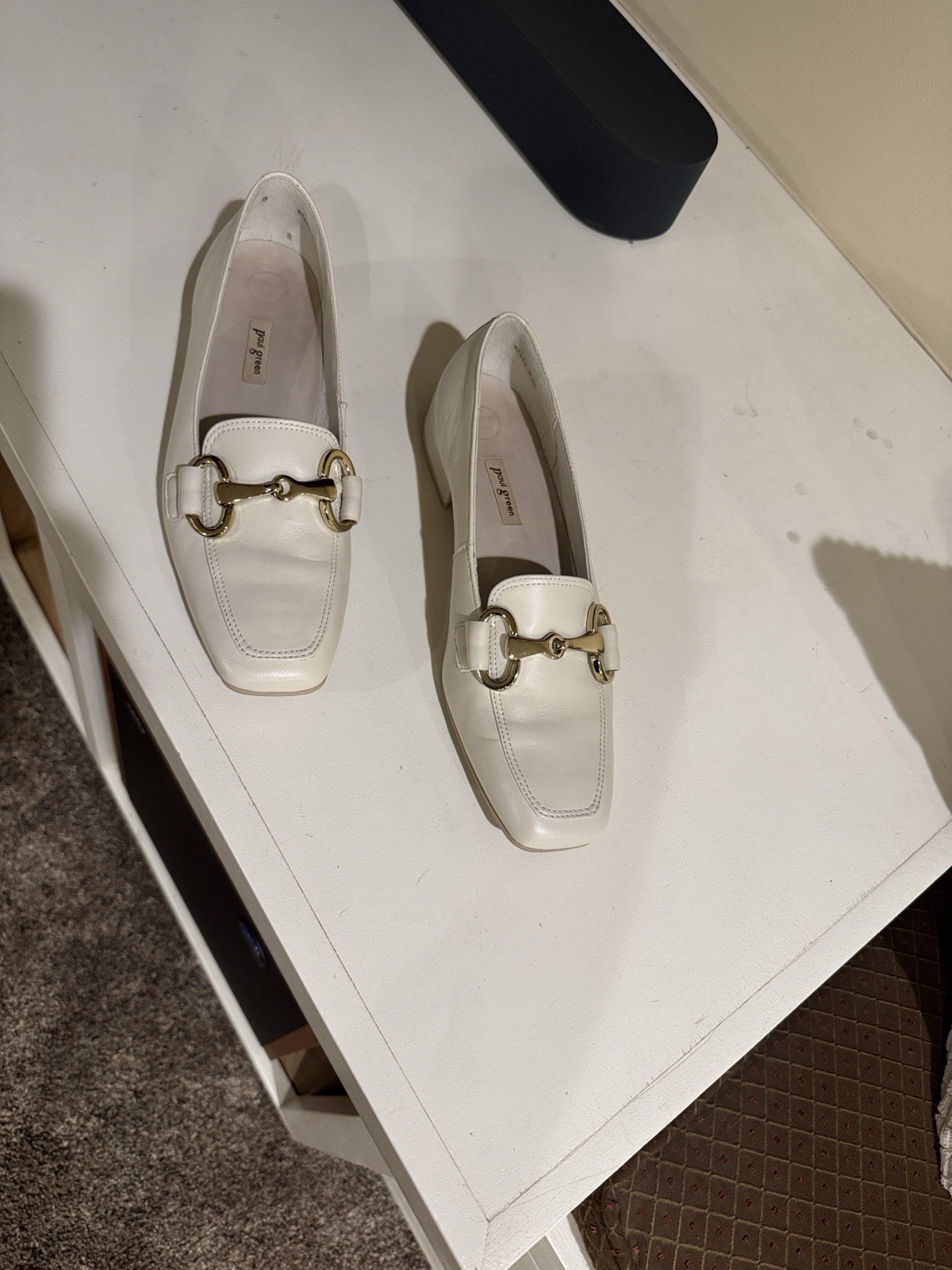 Paul Green Daphne Cream Loafers Genuine Leather, Women’s Size 8.5 US