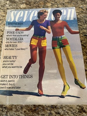 Vtg Seventeen July1971 Cover Models Bonnie Lysohir & Joyce Wilford 166 Pages