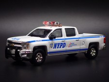 2014-2019 CHEVY CHEVROLET SILVERADO TRUCK NYPD w HITCH 1:64 DIECAST MODEL CAR