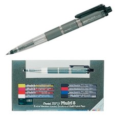 New Pentel Super Multi 8 Automatic Mechanical Pencil Set (PH803ST)