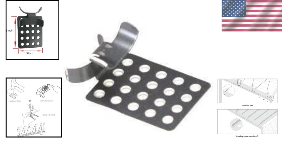 Metal Roof De-Icing Cable Clips, 25-Pack - Image 2 of 4