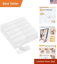 1x3 Inch Hook and Loop Strips, 20 Sets Nylon Self Adhesive Tape, Double Sided...