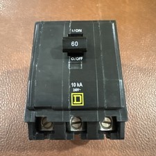 SQUARE D QO360 QO 3 POLE 60 AMP 240V 10KA CIRCUIT BREAKER 3P 60A