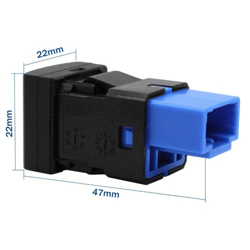 Interruptor pulsador taquilla delantera t130b para Toyota RAV4 Prado 150 Camry LED AZUL - Imagen 2 de 4