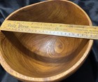 Vintage Hand turned Solid Wood Serving/ Salad Bowl Acacia — photo 6