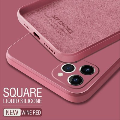 Shockproof Liquid Silicone Case Phone Cover For iPhone 16 15 Pro Max 14 13 12 11