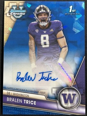 2023 Bowman U Chrome Sapphire Edition Prospect Bralen Trice #PA-BTR Auto