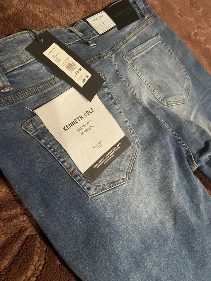 Kenneth Cole Mens Jeans Size 34x30 New With Tags Ships Usps - Image 3 of 4