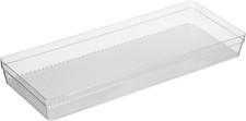 Clear Drawer Organizer - 6.25" X 15.75" - Ideal for Organizing Kitchen Drawers,
