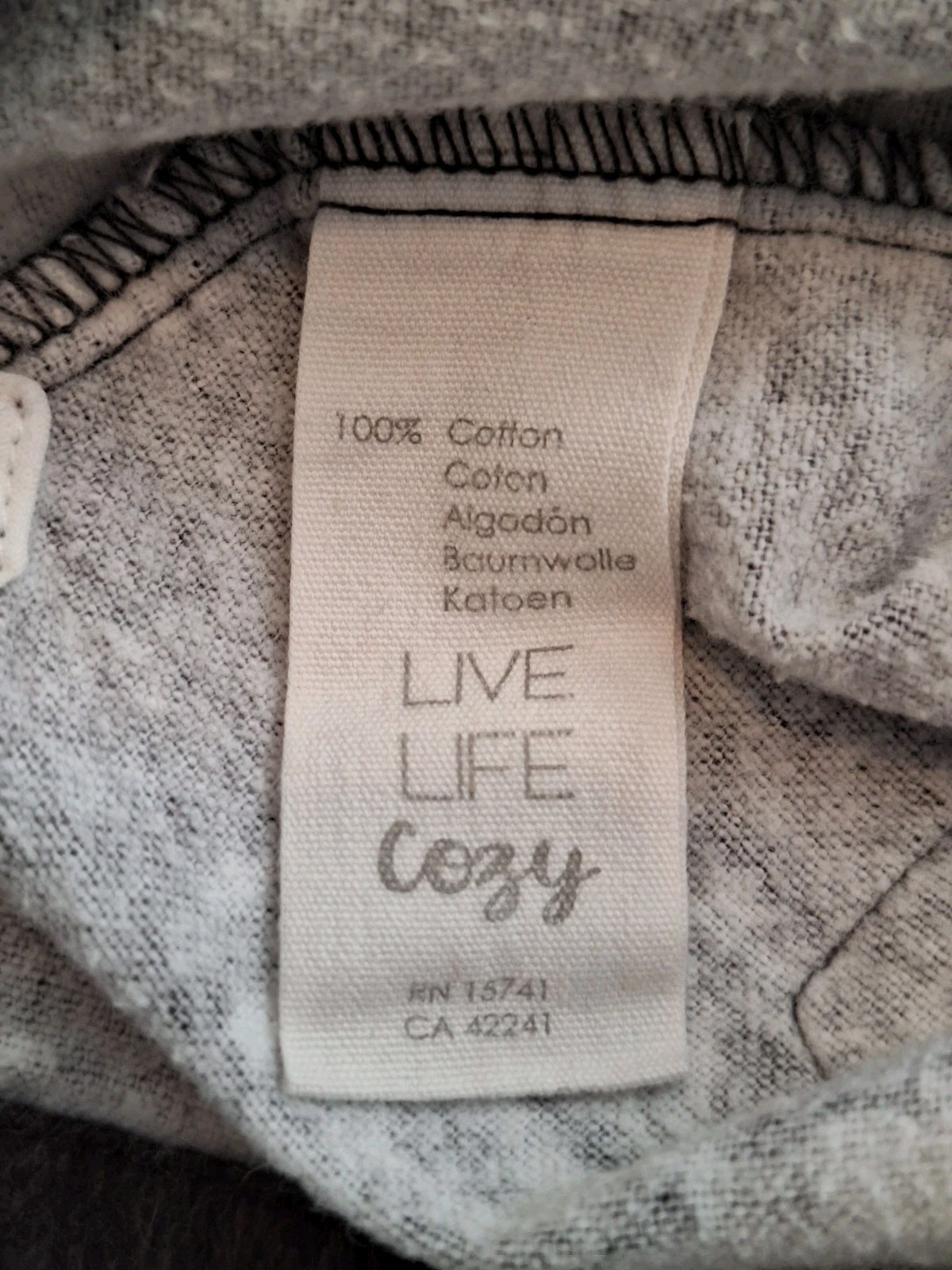 P J Salvage Pajama Cosmic Heart Black 100% Cotton Flannel Women's Sz Med/Large 