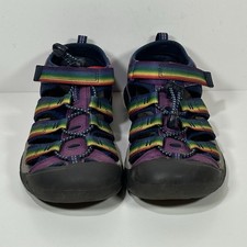 Keen Shoes Girls 3 Big Kids Newport Water Sandals Rainbow Washable Adjustable