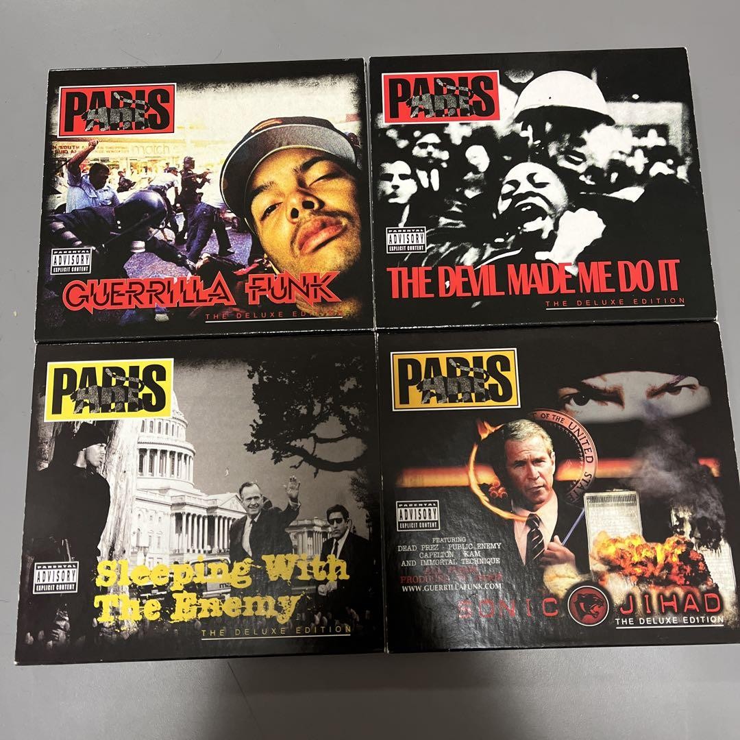PARIS パリス CD 4枚セット　レア　名盤　guerrilla funk Excellent] PARIS CD 4-piece set, rare masterpiece, guerrilla