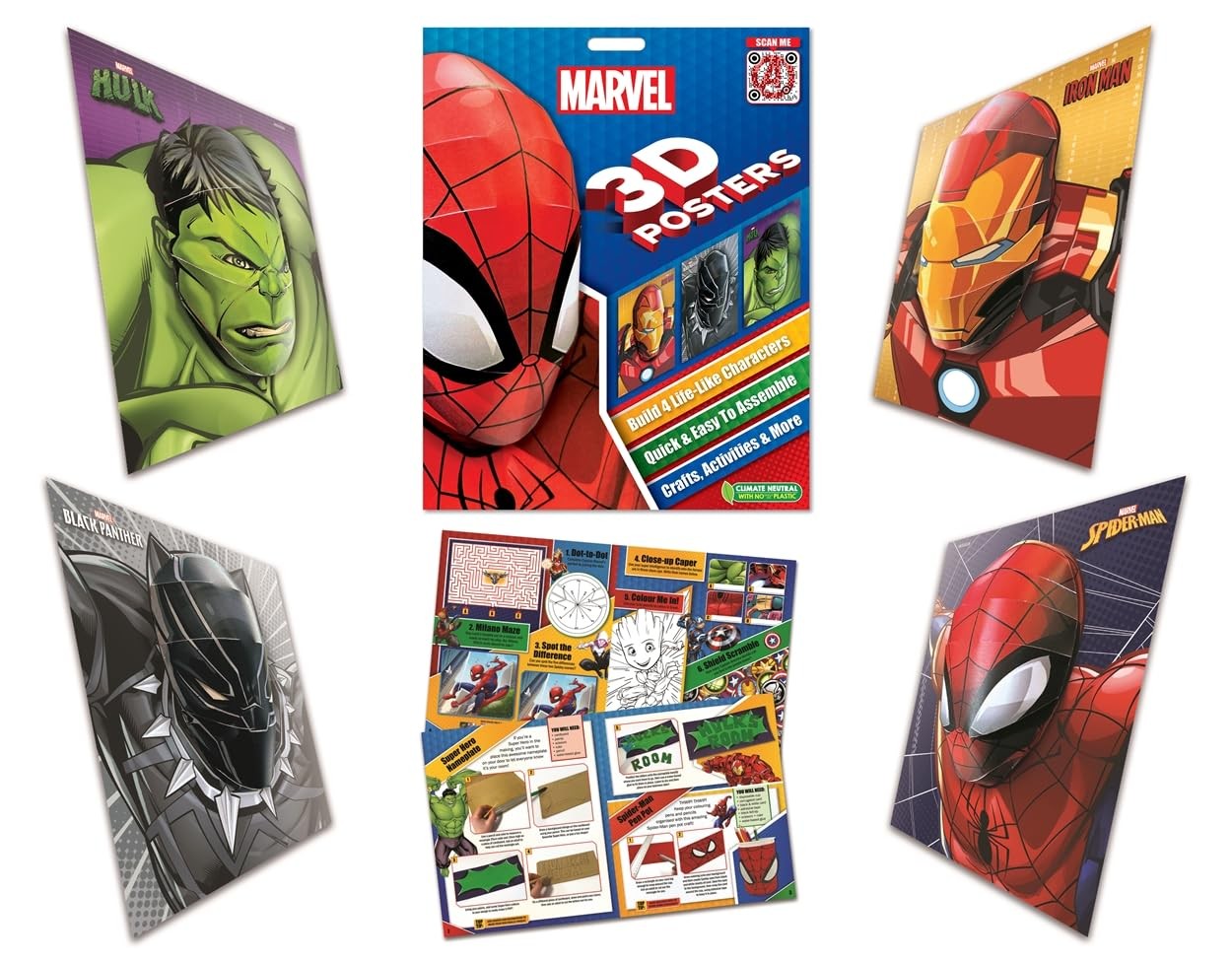 Marvel: 3D Posters (Scan the QR code to see how create your own wall art!)