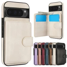 For Google Pixel 9A/9Pro XL/9/8 Magnetic 2 in1 Detachable PU Leather Wallet Case