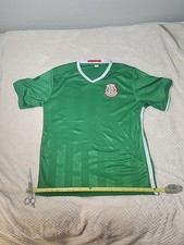 Mexico National Team Jersey Mens L Green Soccer V Neck
