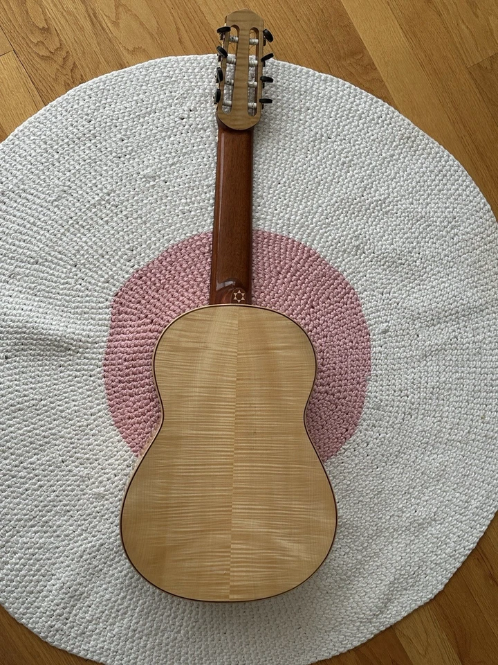 Guitarra Brahms de 8 cuerdas hecha por Martin G. Woodhouse 2015 abeto/arce Foto 2 de 4
