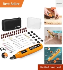 Versatile Rotary Tool Set - Cordless, 5-Speed for Engraving, Sanding & Polishing