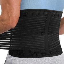 Back Brace for Lower Back Pain Relief   Lumbar Support Belt for Men  Wome