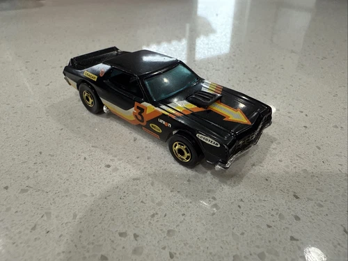 Original Vintage Hot Wheels Blackwall TORINO STOCKER 1974 Hong Kong "Cragar"