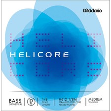 D'Addario Helicore Orchestral Series Double Bass D String 1/8 Size