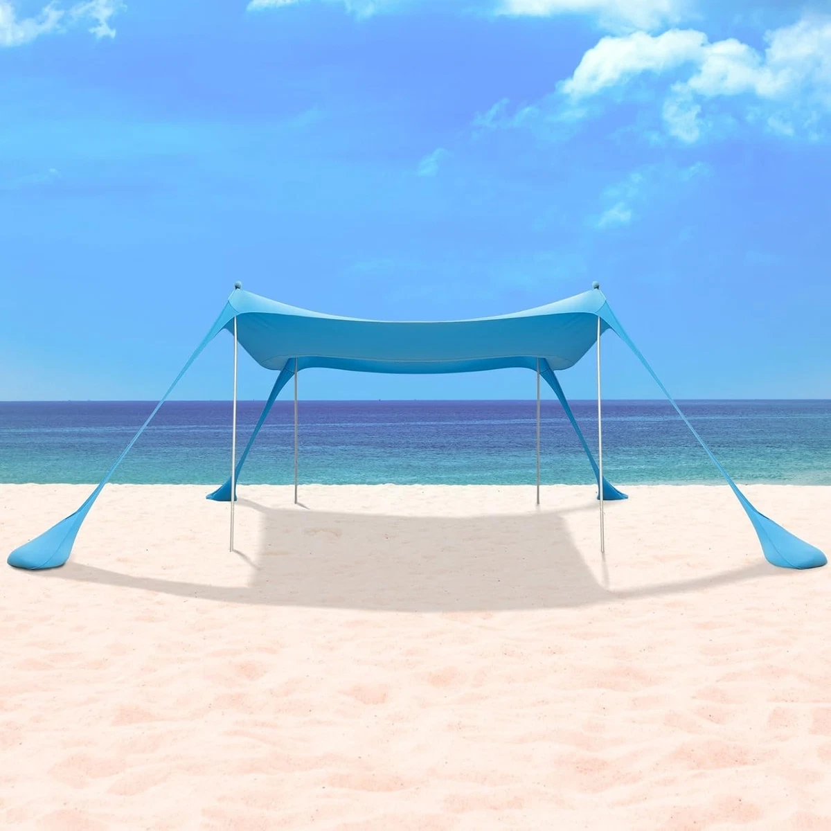 Tenda da spiaggia con tettuccio da 300 x 300 x 200 cm, facile da montare, ideale per il