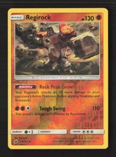 Regirock Rare Reverse Holo SM - Crimson Invasion 53/111 LP Pokémon TCG