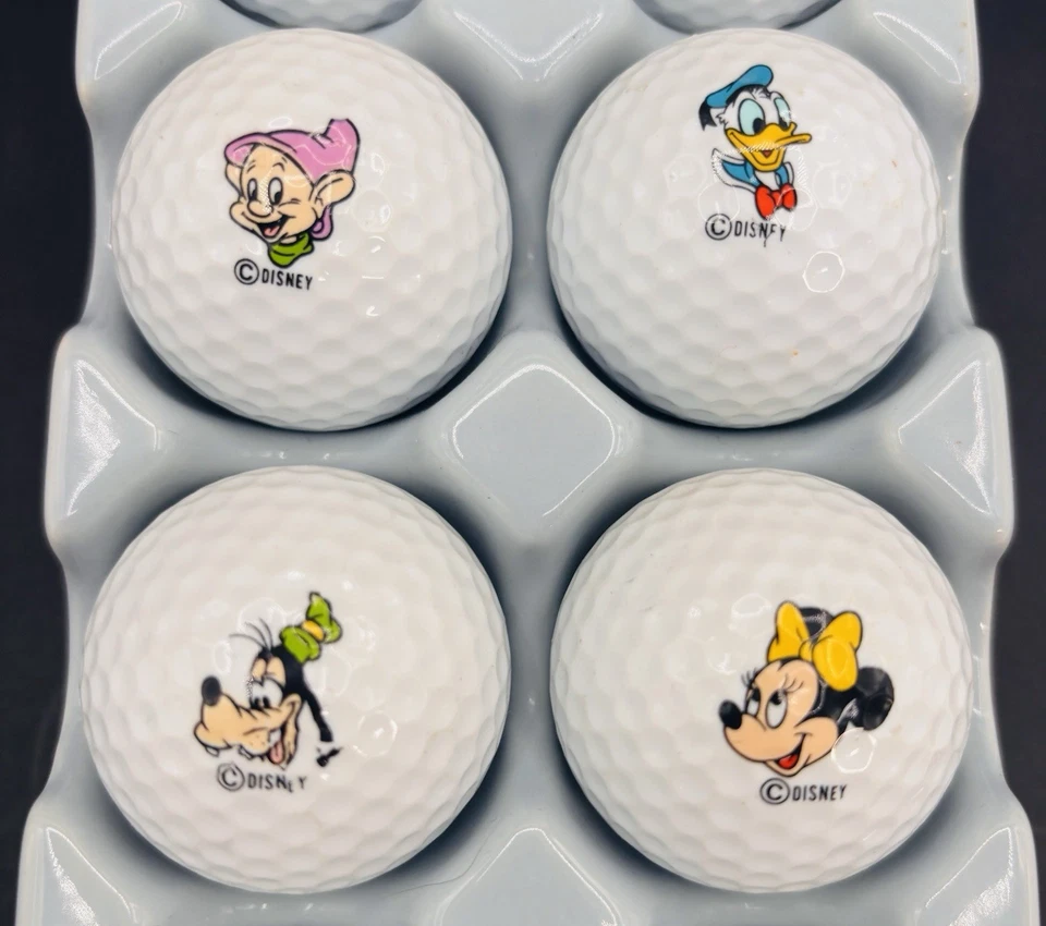 Titleist ACUSHNET Mickey Mouse Golf Balls Walt Disney USA Made Lot 12 Unused - Image 2 of 4