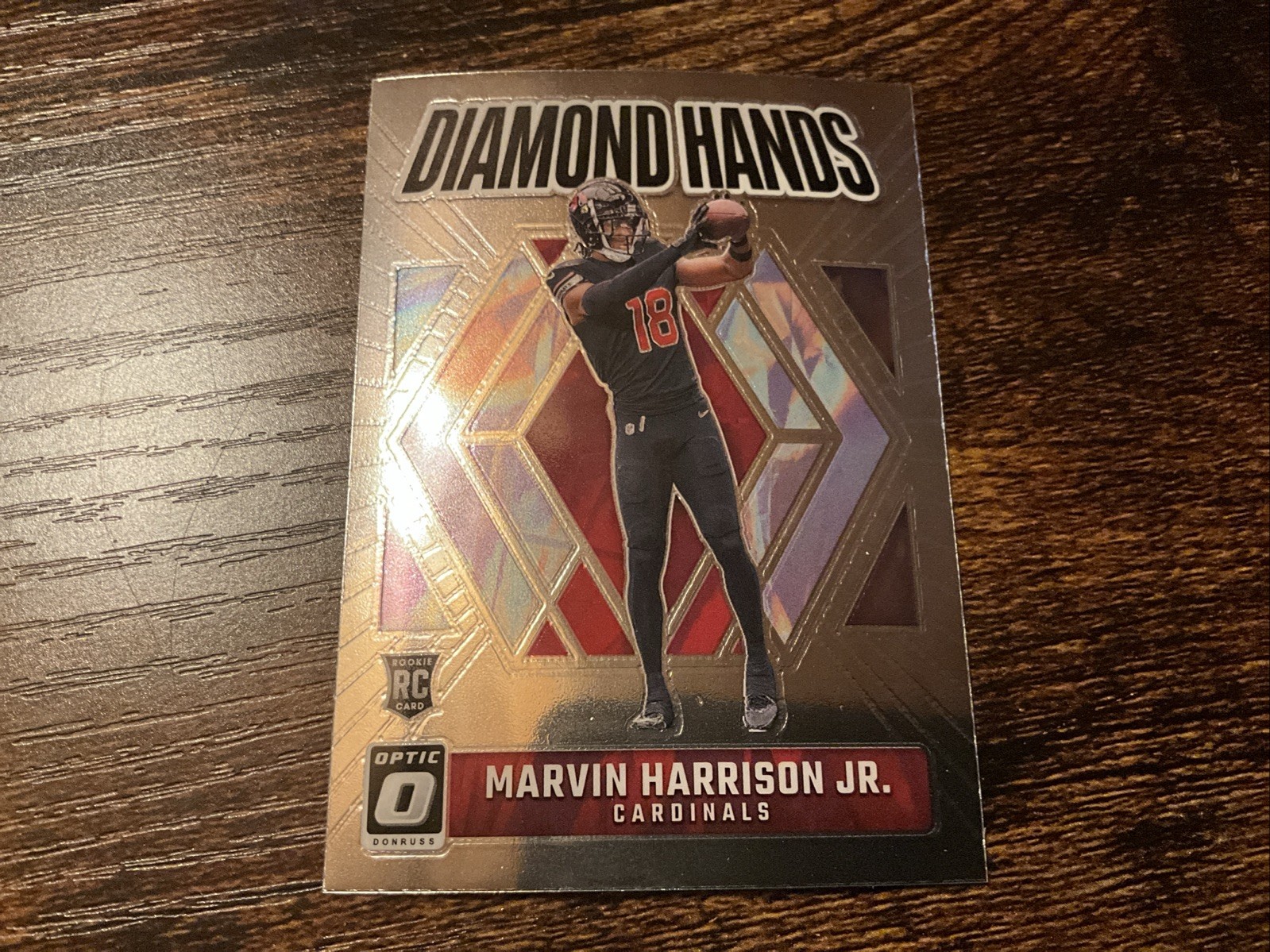 2024 Panini NFL Donruss Optic  Marvin Harrison Jr Diamond Hands #3 RC Cardinals