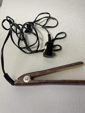 Ultra CHI PURPLE ROSES flattening Iron 1" Tourmaline Ceramic Hair Styling Wand