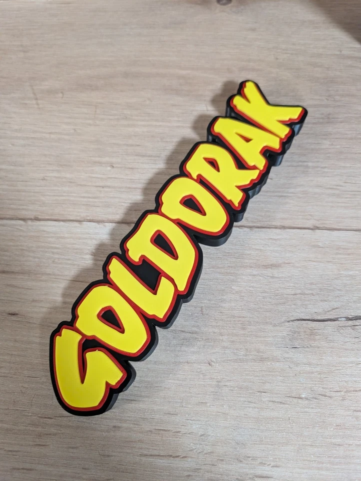 Goldorak Logo Décoratif 23cm Fanart - Photo 4/4