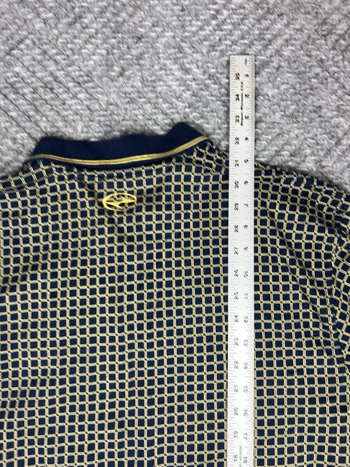 Vintage 90’s Nike Golf Polo Adult Size XL Blue Yellow TIGER WOODS Mens RARE image 8