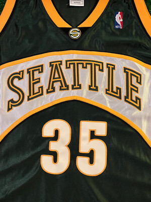 Vintage Authentic Seattle Supersonics Kevin Durant Sonic Adidas