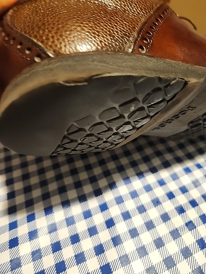 Chaussures De Golf Footjoy Classics Homme – 10D Oxford Marron, Cuir, Sans Pointes, USA