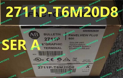 AB BRAND NEW 2711P-T6M20D8 Ser A PLC PanelView Plus 600 FREE SHIP