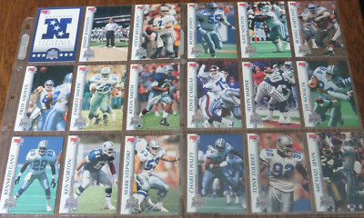 Super Bowl XXVII Set von18 Trading Cards der Dallas Cowbows zum SB XXVII Pro Set